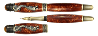 Image 1 of Dragon Z Rollerball Pens, Multiple Pens Available in Antique Brass Finish