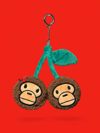 Image 3 of baby lisa x baby milo cherry craze keychain