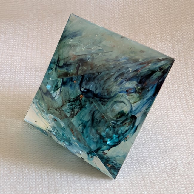 big surprise Rebecca made more ink swirl dice (FINISHED TO ORDER)