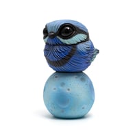Image 2 of Chubby Bird: Splendid Fairy Wren (w/moon base)