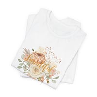 Image 2 of Floral 'beautiful' Tee - Watercolor Bouquet Short Sleeve Shirt