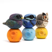 Image 7 of Chubby Bird: Splendid Fairy Wren (w/moon base)