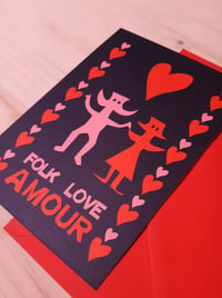 Folk Love Carte postale