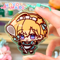 Image 5 of Hoyomaids Maids - Keychains✨( Flins / Aventurine / Phainon )