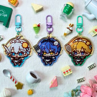Image 2 of Hoyomaids Maids - Keychains✨( Flins / Aventurine / Phainon )