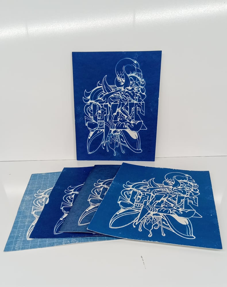 Image of Sunshine Cyanotype Print