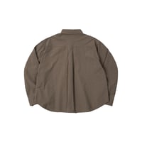 Image 2 of PUSH PUSH Gingham Oversize Shirt Moss Brown