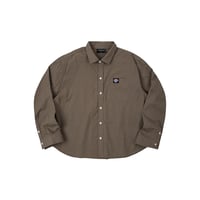 Image 1 of PUSH PUSH Gingham Oversize Shirt Moss Brown