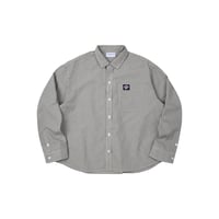 Image 1 of PUSH PUSH Gingham Oversize Shirt Dusty Beige