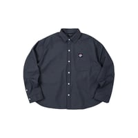 Image 1 of PUSH PUSH Gingham Oversize Shirt Navy