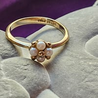 Image 1 of Vintage 14kt GE Ring - Angelic Energy, Spiritual Clarity, Intuition 