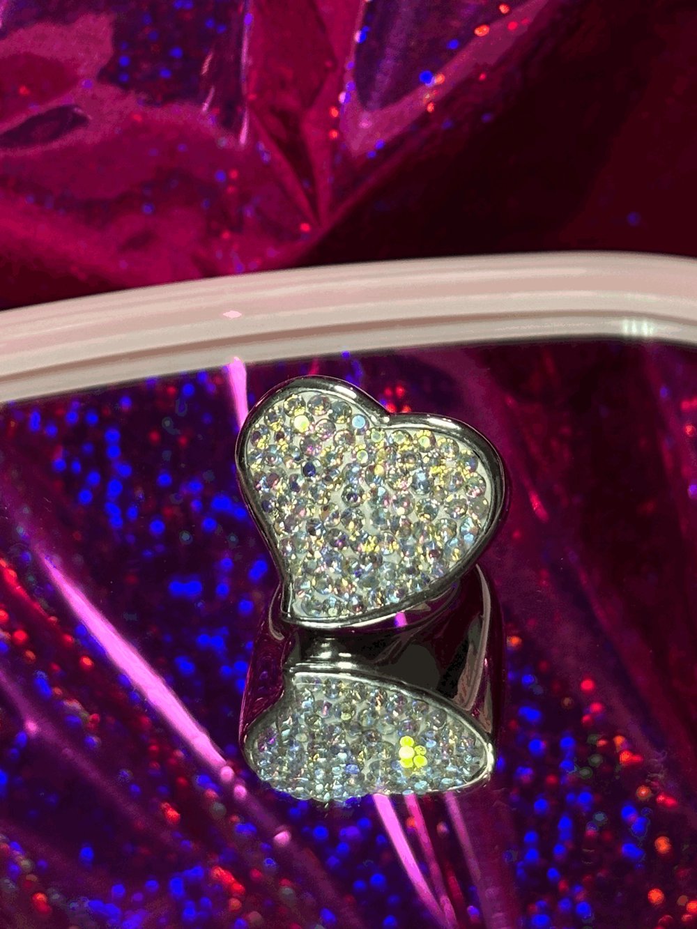 Image of Chunky Daisy's Heart Ring / Anillo Grueso Corazon de Daisy