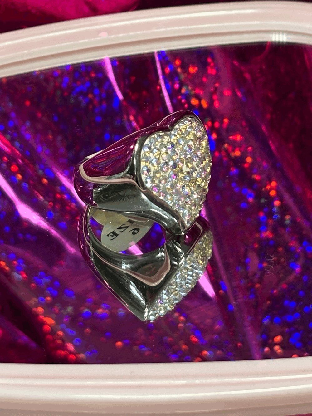 Image of Chunky Daisy's Heart Ring / Anillo Grueso Corazon de Daisy