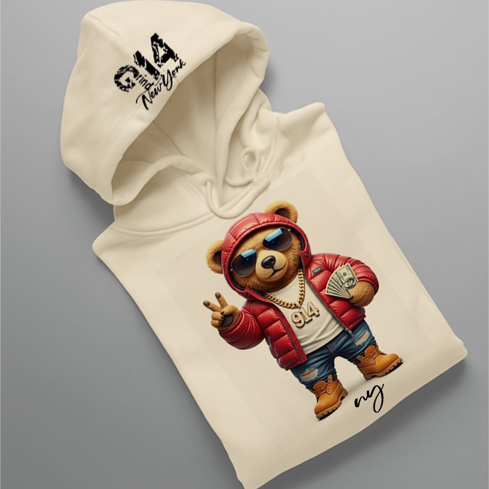 Image of CUSTOM COOL 914 BEAR HOODIES