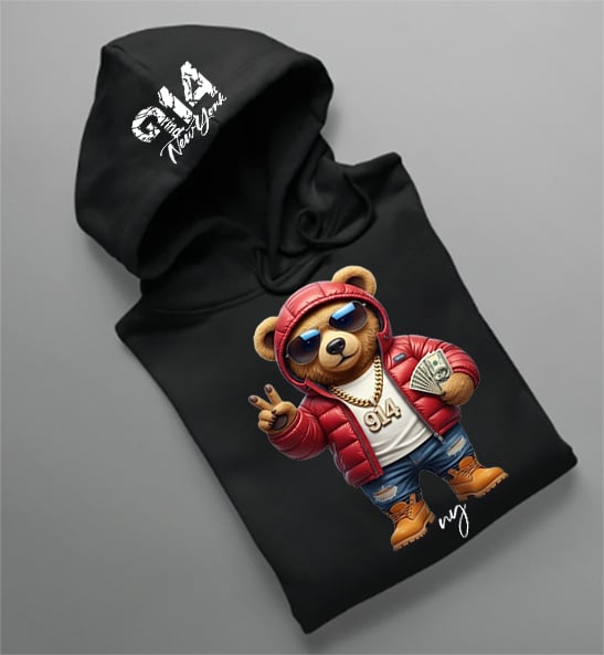 Image of CUSTOM COOL 914 BEAR HOODIES