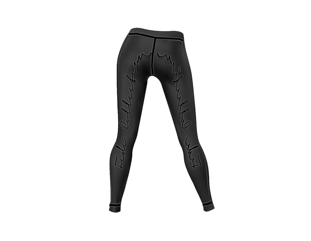 Image of Fede Corritrice Leggings Black/Black