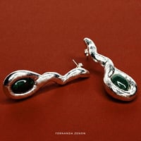 Image 1 of Serp Green Earrings 
