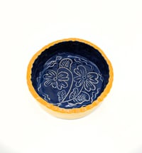 Image 1 of Floral Sgraffito Dish 