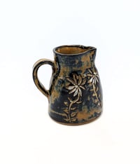 Image 2 of Floral  Marbleized Mocha Pitcher #1