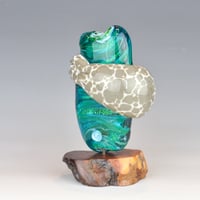 Image 5 of XXXXL. Diving Harbor Seal Glass Sculpture #1 - Flamework Glass Sculpture