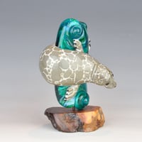 Image 7 of XXXXL. Diving Harbor Seal Glass Sculpture #1 - Flamework Glass Sculpture