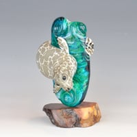 Image 9 of XXXXL. Diving Harbor Seal Glass Sculpture #1 - Flamework Glass Sculpture