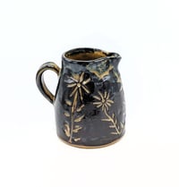 Image 1 of Floral  Marbleized Mocha Pitcher #2