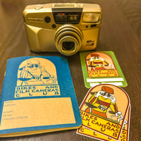 Image 1 of Bikes and Film Cameras Club WITH Pentax IQZoom 140M 35mm Camera