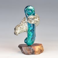 Image 4 of XXXXL. Diving Harbor Seal Glass Sculpture #2 - Flamework Glass Sculpture