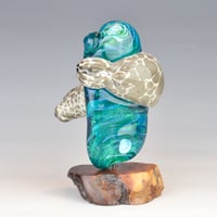 Image 5 of XXXXL. Diving Harbor Seal Glass Sculpture #2 - Flamework Glass Sculpture