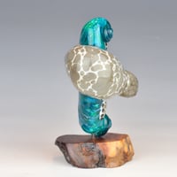 Image 7 of XXXXL. Diving Harbor Seal Glass Sculpture #2 - Flamework Glass Sculpture
