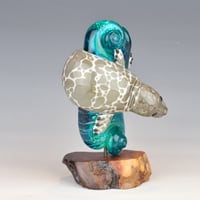 Image 8 of XXXXL. Diving Harbor Seal Glass Sculpture #2 - Flamework Glass Sculpture