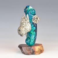 Image 3 of XXXXL. Diving Harbor Seal Glass Sculpture #2 - Flamework Glass Sculpture