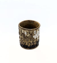 Image 2 of Small Carved  Marbleized  Mocha Cup #1