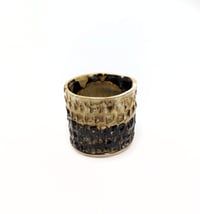 Image 3 of Small Carved Marbleized Mocha Cup #2 