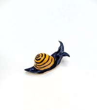 Image 1 of Blue & Yellow Small Snail #2