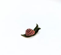 Image 1 of Green & Pink Small Snail #2