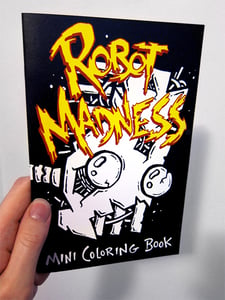 Image of "Robot Madness" Mini Coloring Book