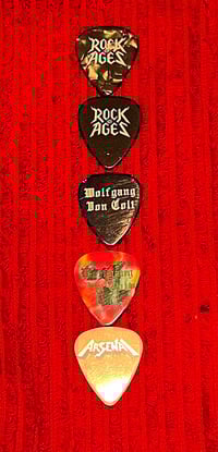 Image 1 of Guitar Picks "Rock Of Ages Broadway" 2010-2019 ($10.00 Each)