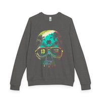 Image 1 of  Retro Tropical Skull Graphic Sweatshirt