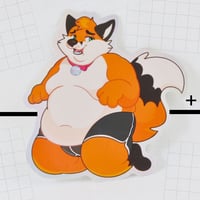 Image 1 of Fat Fox Sticker