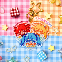 Image 1 of Triple Baka Vocaloid Keychain 🖍