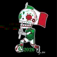 Image 2 of Mexico 2026 Calavera Mens/Unisex T-Shirt 