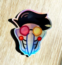 Sticker vinyle holographique SPAMTON | 63 mm x 75 mm