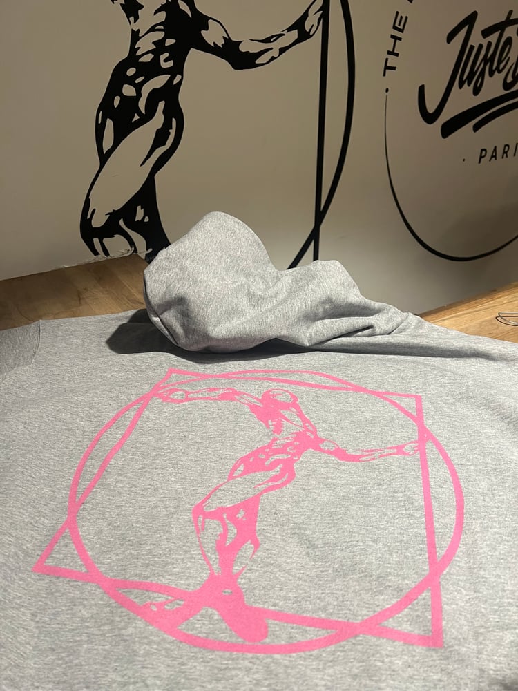 Image of JD Grey & Pink Hoodie 2026 