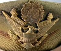 Image 3 of WW2 (USA) USAAF Bomber Pilot Headgear (Pilot Crush Cap w/ANB-H-1 Receivers Headset) - Named