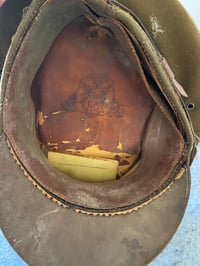 Image 4 of WW2 (USA) USAAF Bomber Pilot Headgear (Pilot Crush Cap w/ANB-H-1 Receivers Headset) - Named