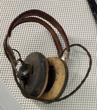 Image 7 of WW2 (USA) USAAF Bomber Pilot Headgear (Pilot Crush Cap w/ANB-H-1 Receivers Headset) - Named