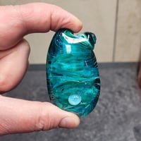 Image 4 of XL. Deep Sea Nautilus Shell - Lampwork Glass Sculpture Pendant Bead 