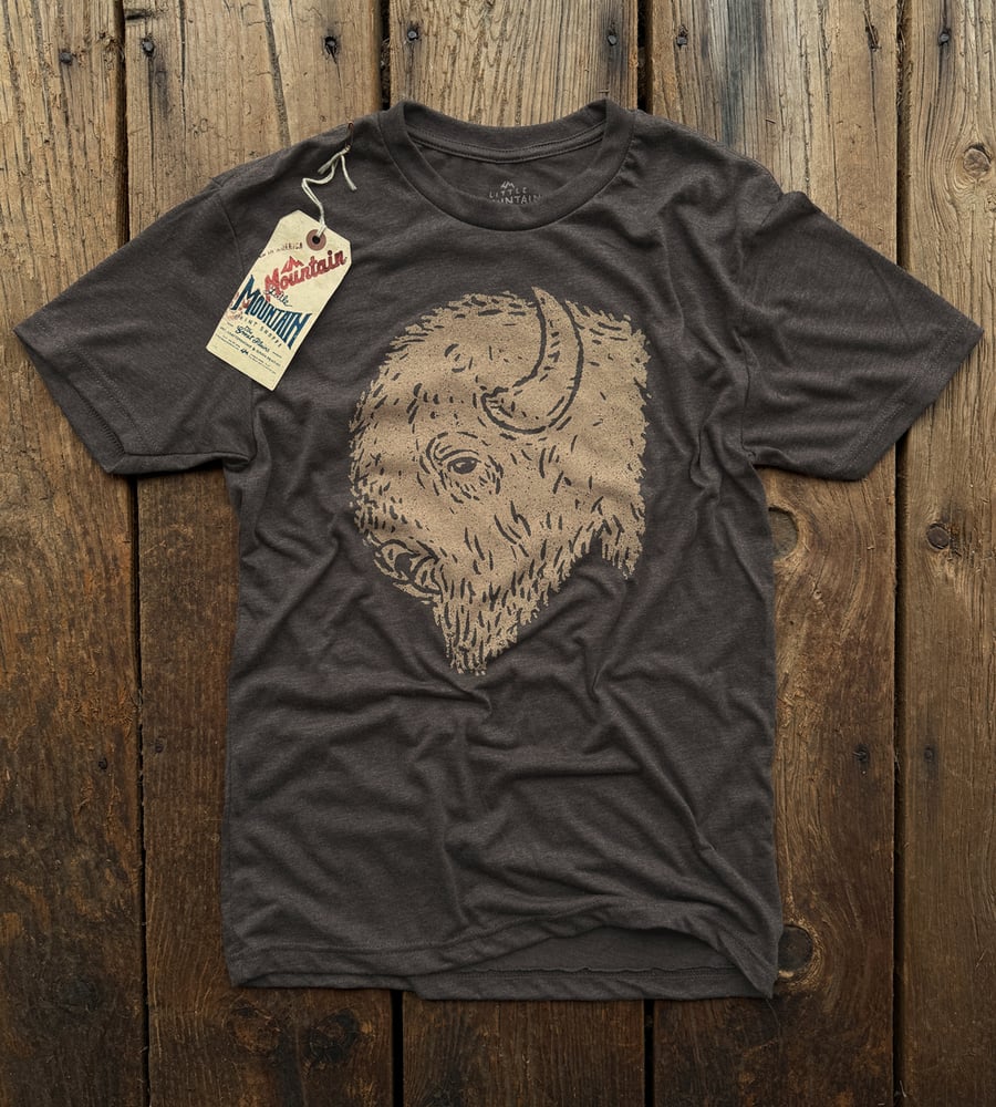 Image of Bison Head | Brown